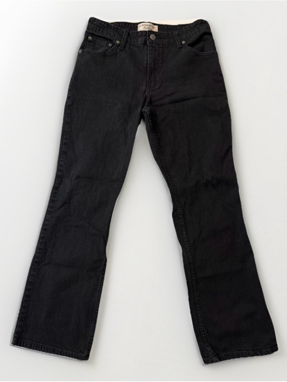 Levi's Black Mid Rise Bootcut Jeans in Misses 10 Short | Classic Moto Neutral
